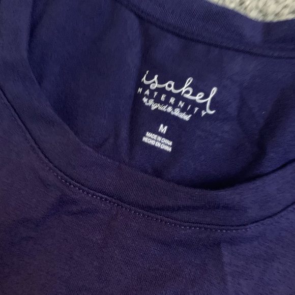 🆕NWT-Isabel Maternity-Size M-Fourth of July Baby to Be Maternity Tank in Navy - Picture 2 of 5